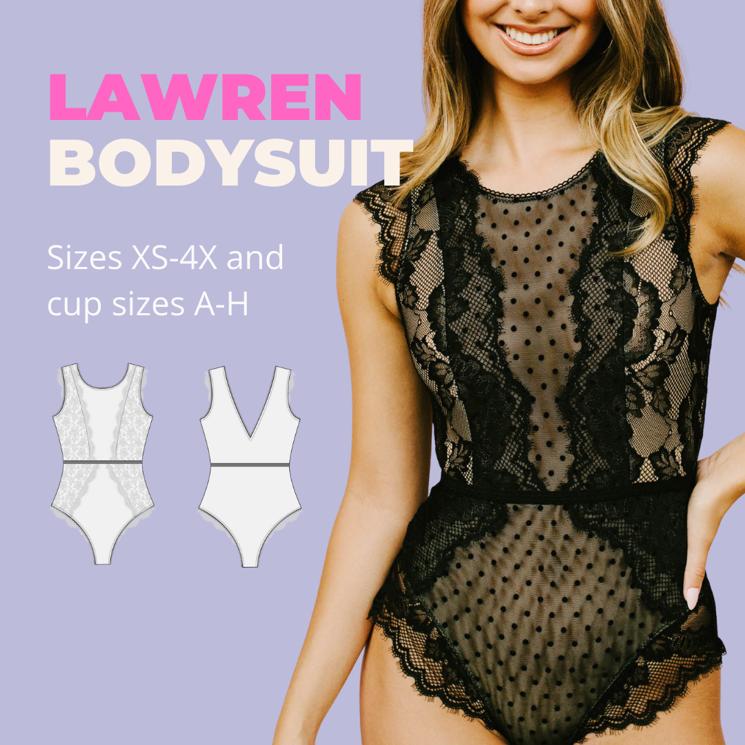 Lawren Bodysuit Sewing Pattern by Madalynne Intimates