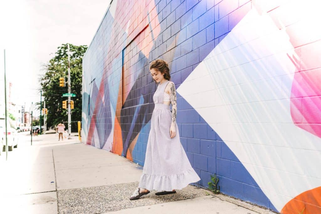 Vintage dress DIY with the Barrett lace bralette