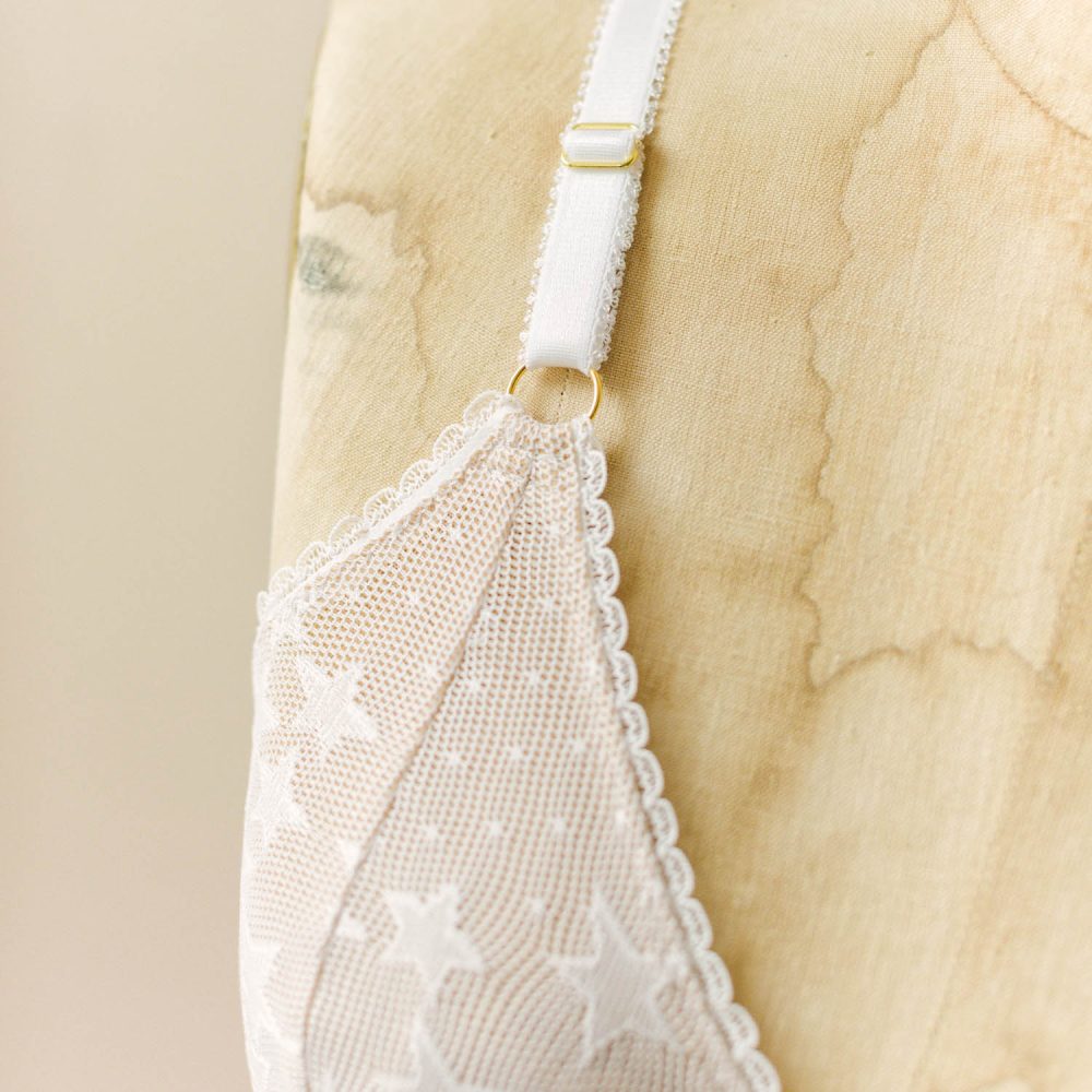 How to sew shoulder straps on a bralette