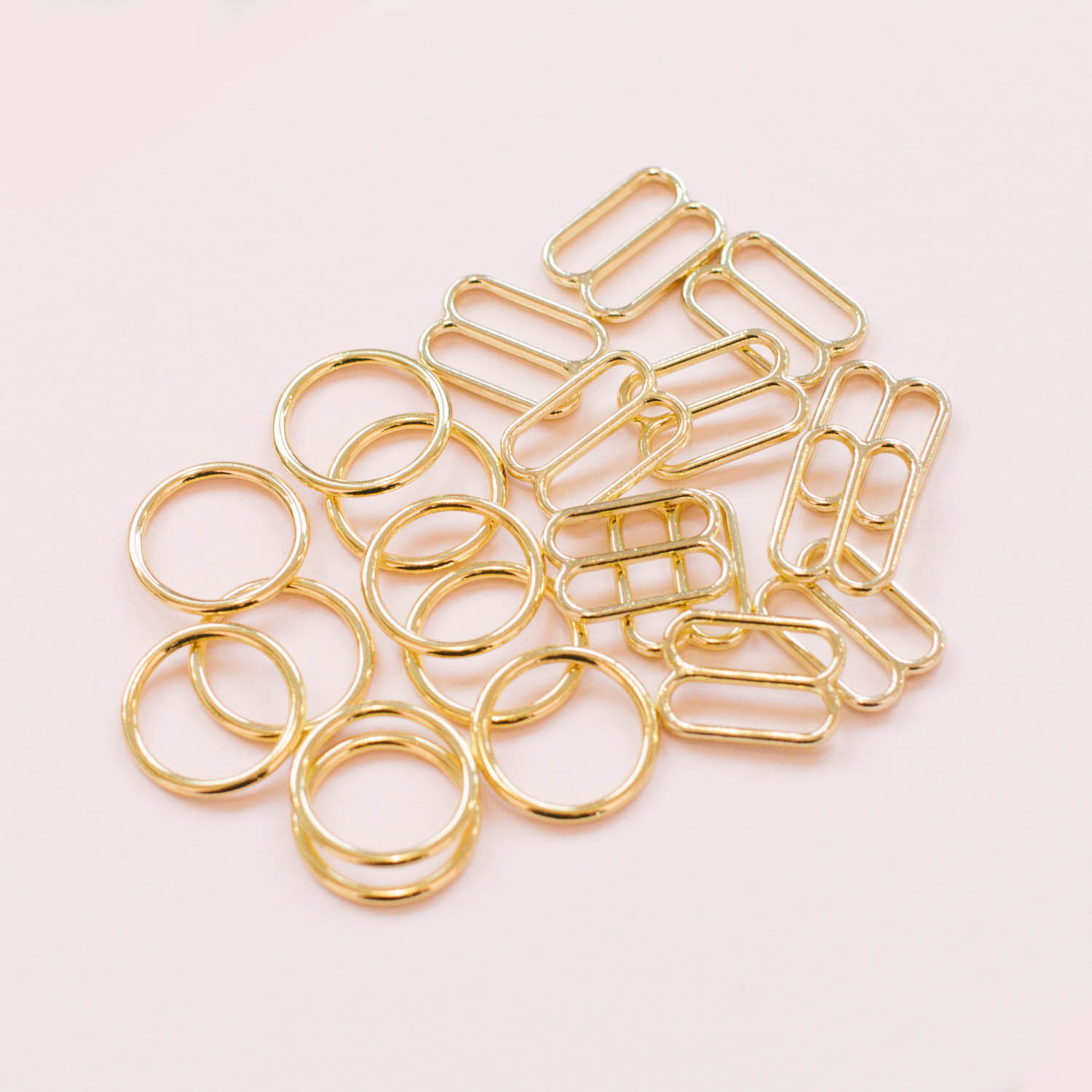 Half Dozen or Dozen Gold Rings + Sliders