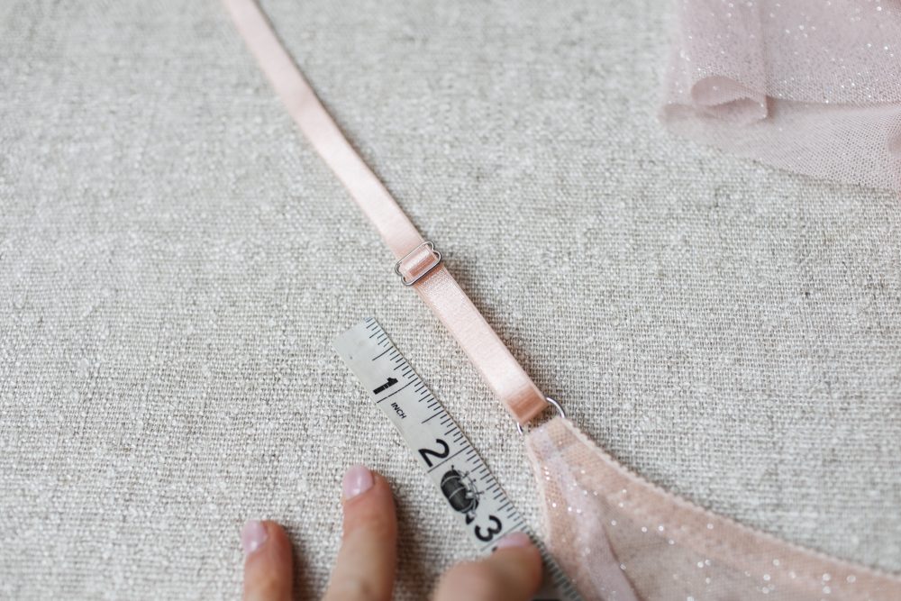 How to sew shoulder straps on a bra