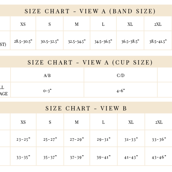 maris size chart