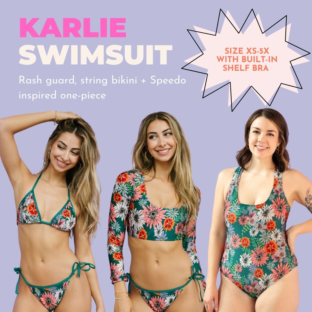 Karlie Swimsuit Sewing Pattern by Madalynne Intimates