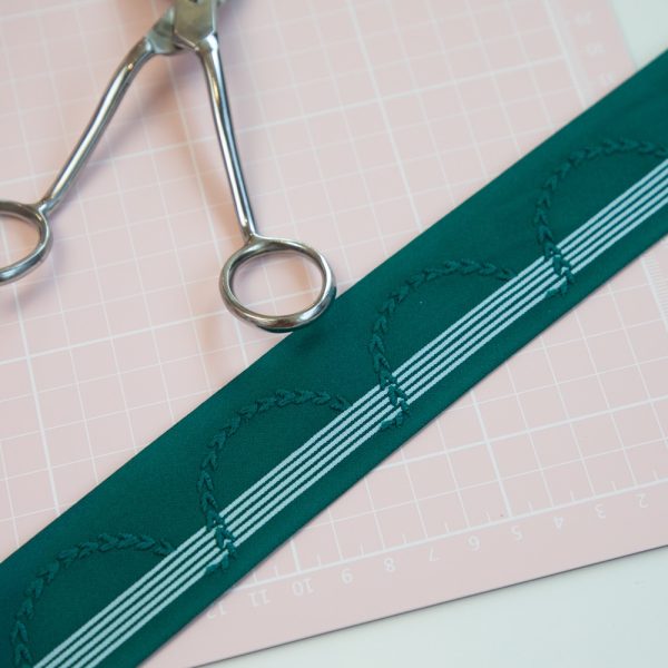 1 YD Jade Decorative Wide Elastic Band