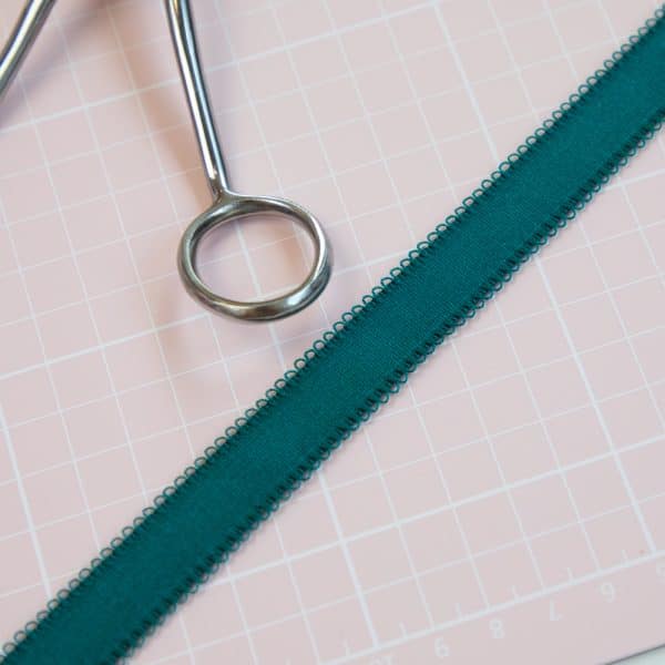 1 YD 3/4" (18mm) Jade Picot Shiny Shoulder Strap Bra Making Elastic