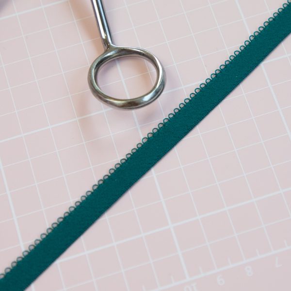 1 YD 3/8" (11MM) Jade Picot Plush Elastic