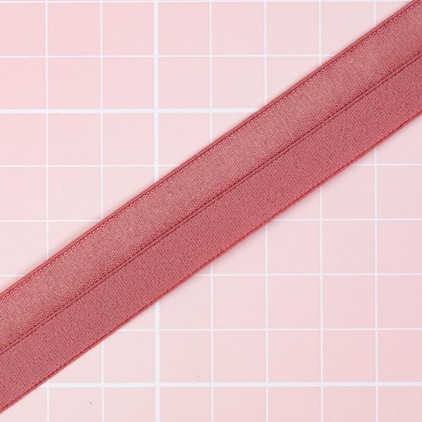 1 YD 3/8" (11mm) Dusty Rose Fold Over Bra Making Elastic