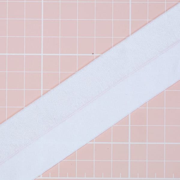 1 YD 3/4" (18MM) White Dyeable Fold Over Bra Making Elastic