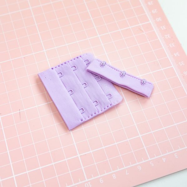 1 Pair 3x3 Lavender Hook + Eye