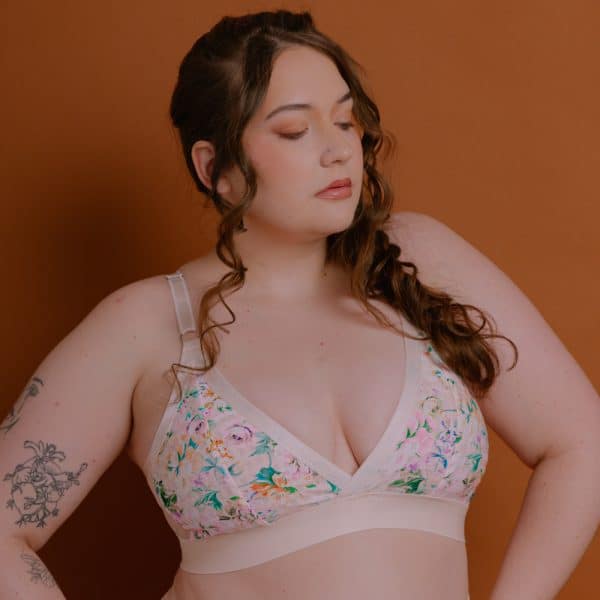 Brooklyn Ready Made Bralette: Off White Floral