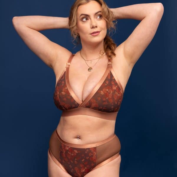 Brooklyn + Barker DIY Bra + Panty Kit: Mocha Mousse Floral