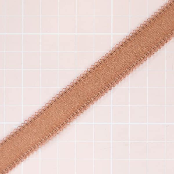 1 YD 3/4" (18mm) Mocha Mousse Picot Shiny Shoulder Strap Bra Making Elastic