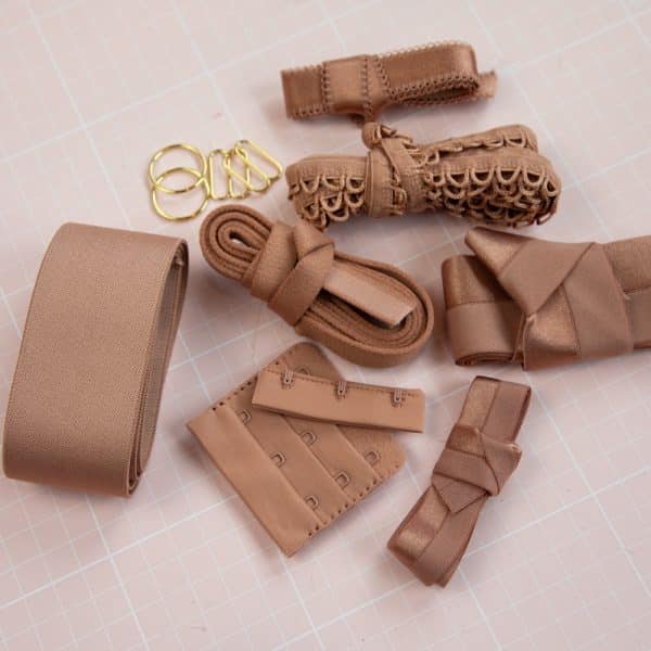 Mocha Mousse Trimmings Kit For Lingerie Sewing