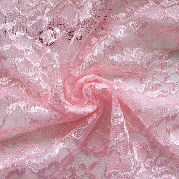 1/2 YD Blush Bloom Non Stretch All Over Lace