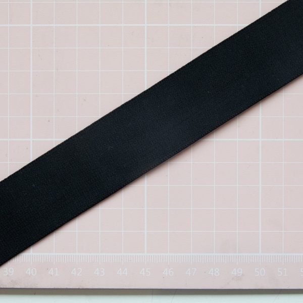 1 YD Black Soft Elastic Band - Narrow