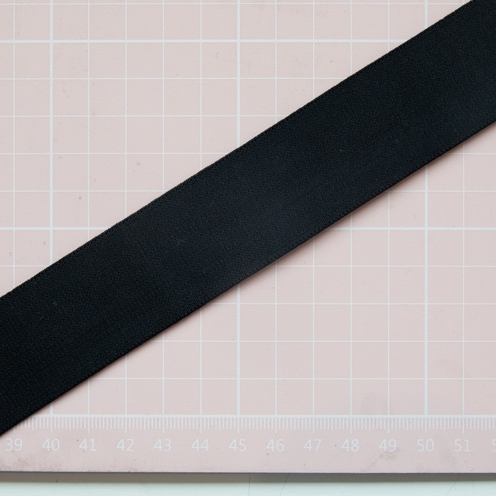 1 YD Black Soft Elastic Band - Narrow