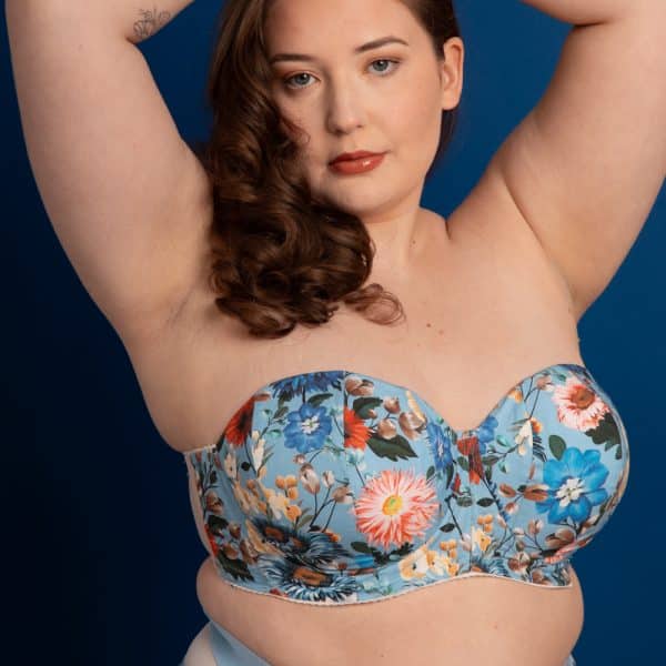 Cashmerette Symmes Strapless Underwire Bra DIY Kit: Powder Blue