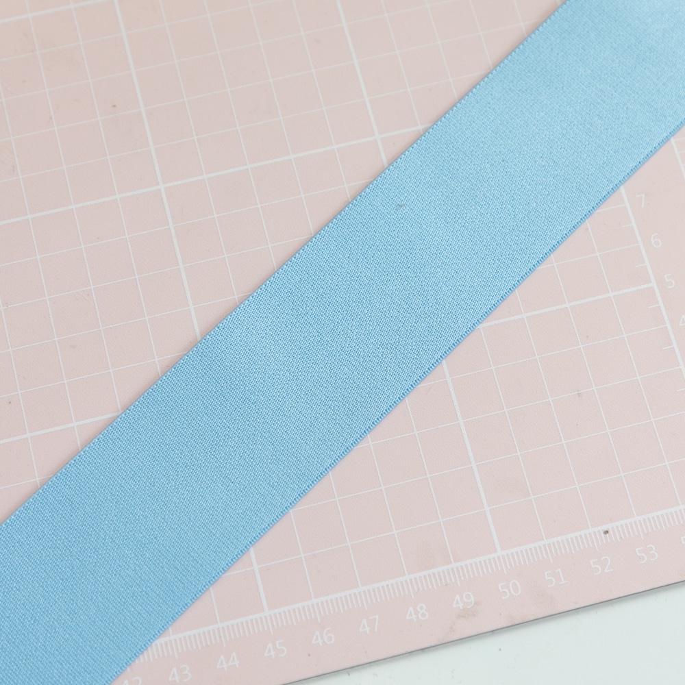 1 YD Powder Blue Wide Elastic Band