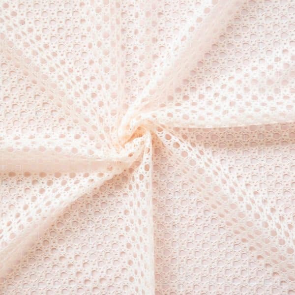 1/2 YD Beige Open Mesh Lycra