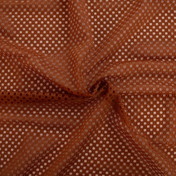 1/2 YD Copper Open Mesh Lycra