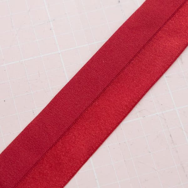 1 YD 3/4" (18MM) Rouge Red Fold Over Bra Making Elastic