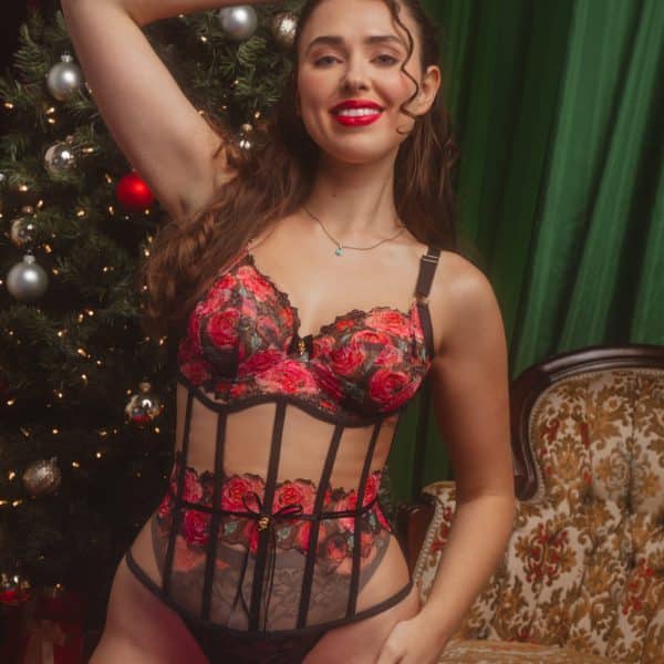 Annabelle DIY Mesh Corset Kit: Black Rose