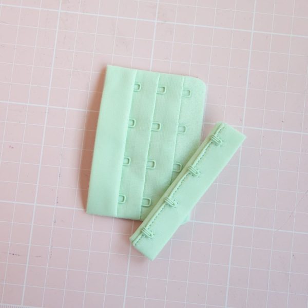 1 Pair 4x3 Mint Green (Sage) Hook + Eye