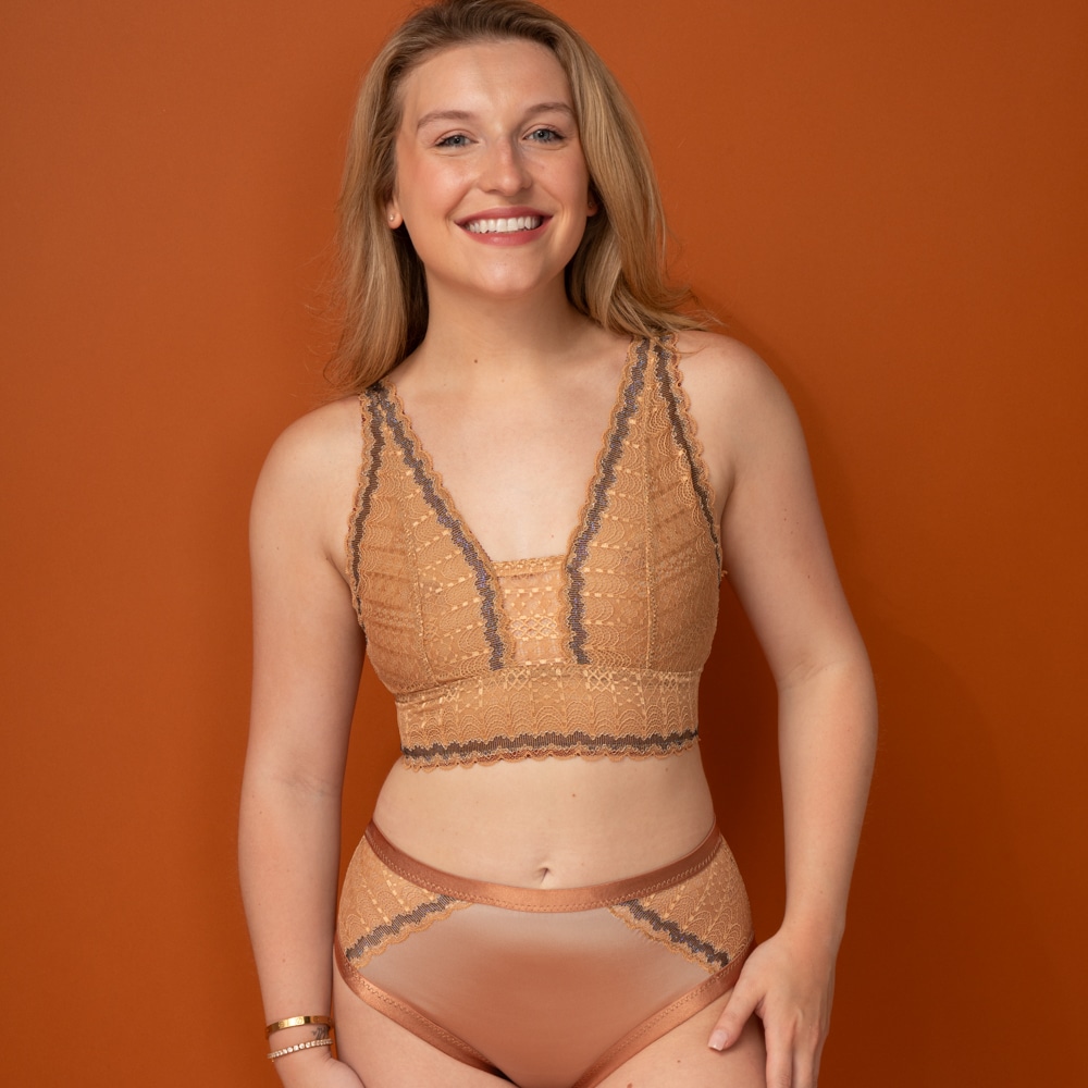 Isla Bralette + Panty DIY Kit: Gold