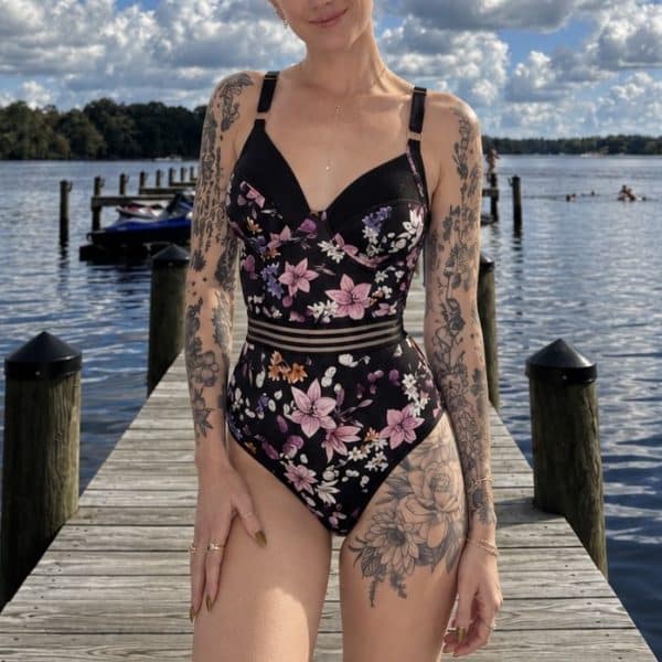 DIY Swimwear Kit: Wildflower Noir